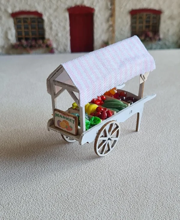 Dollhouse Fruit Market Barrow, 1/48 scale - Imagen 4