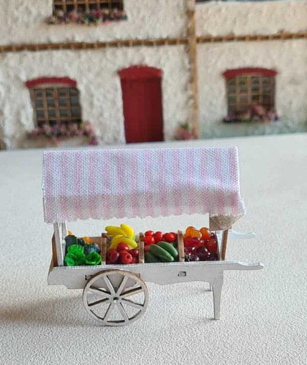 Dollhouse Fruit Market Barrow, 1/48 scale - Imagen 3