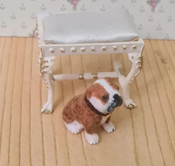 Dollhouse Miniature Bulldog, 1/12 scale - Imagen 2